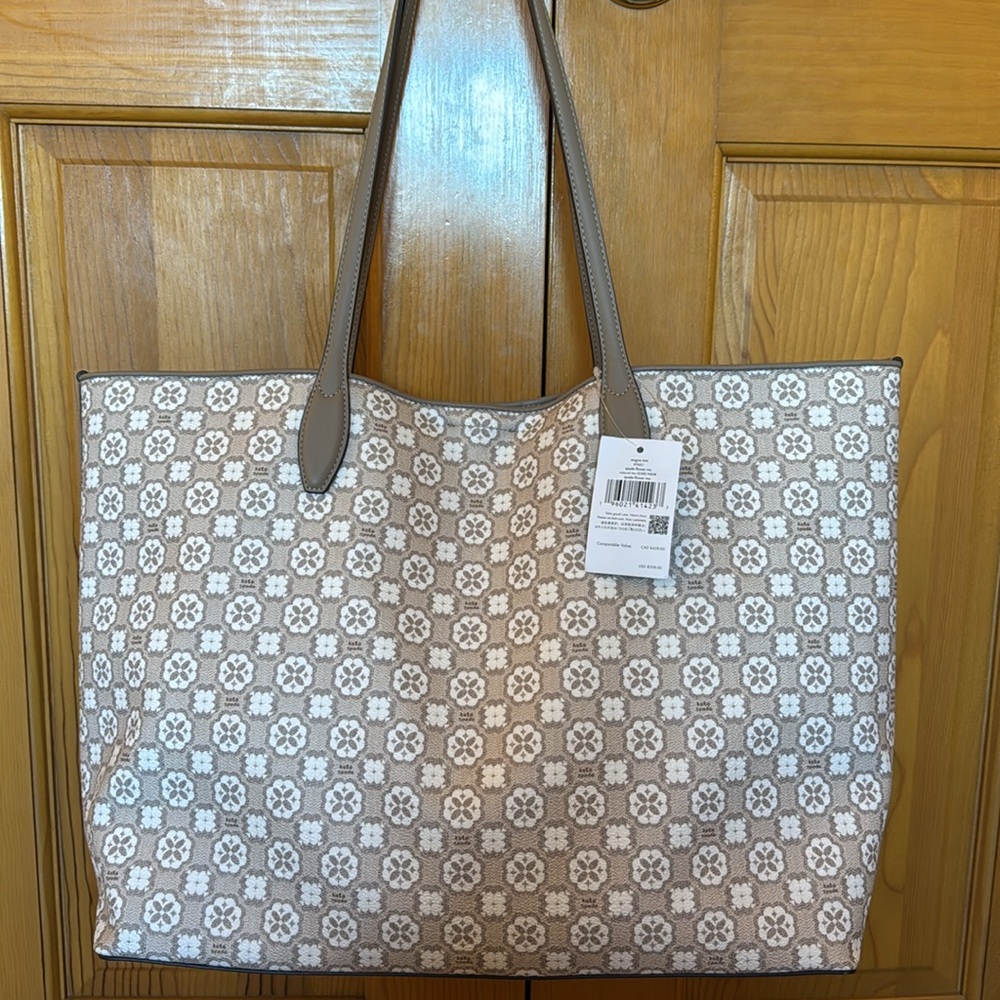 NWT ♠️KATE SPADE FLOWER LARGE TOTE BAG♠️ - Picture 3 of 6